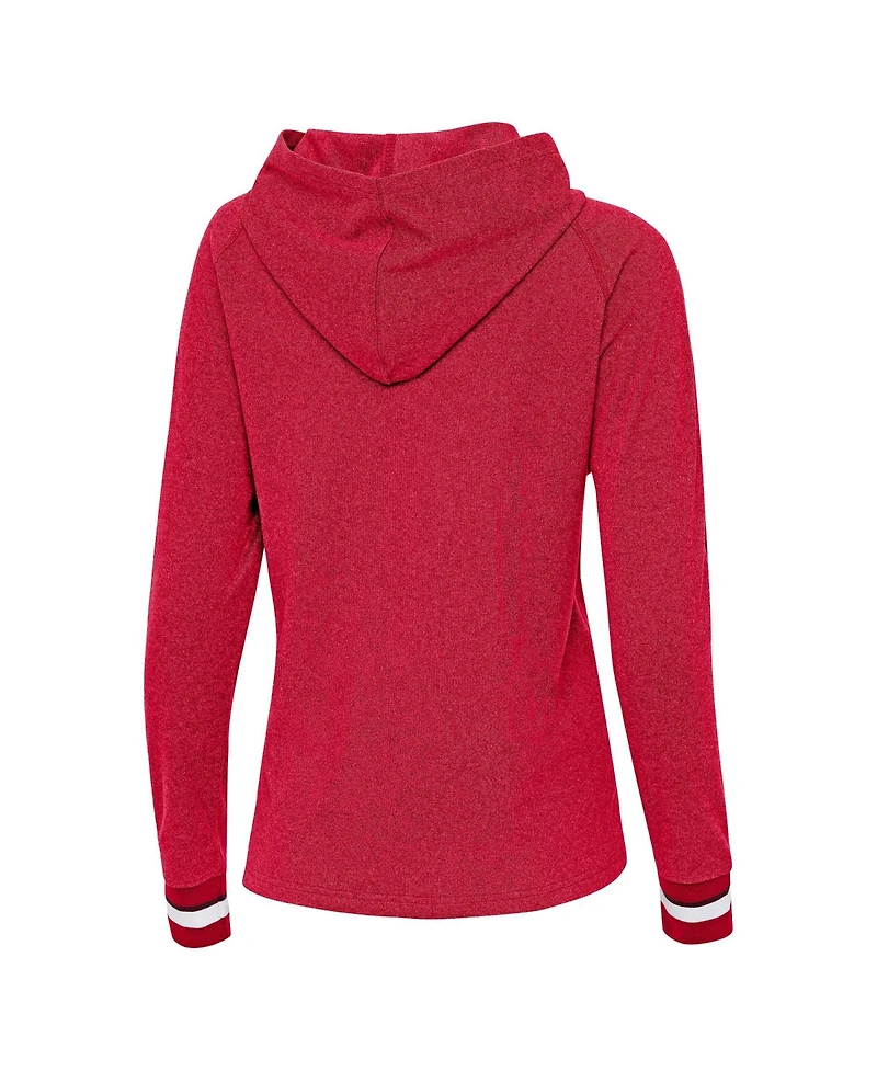 Antigua Women's Red Wisconsin Badgers Trek Pullover Hoodie