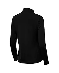 Antigua Women's Black France National Team Statement Half-Zip Pullover Sweatshirt