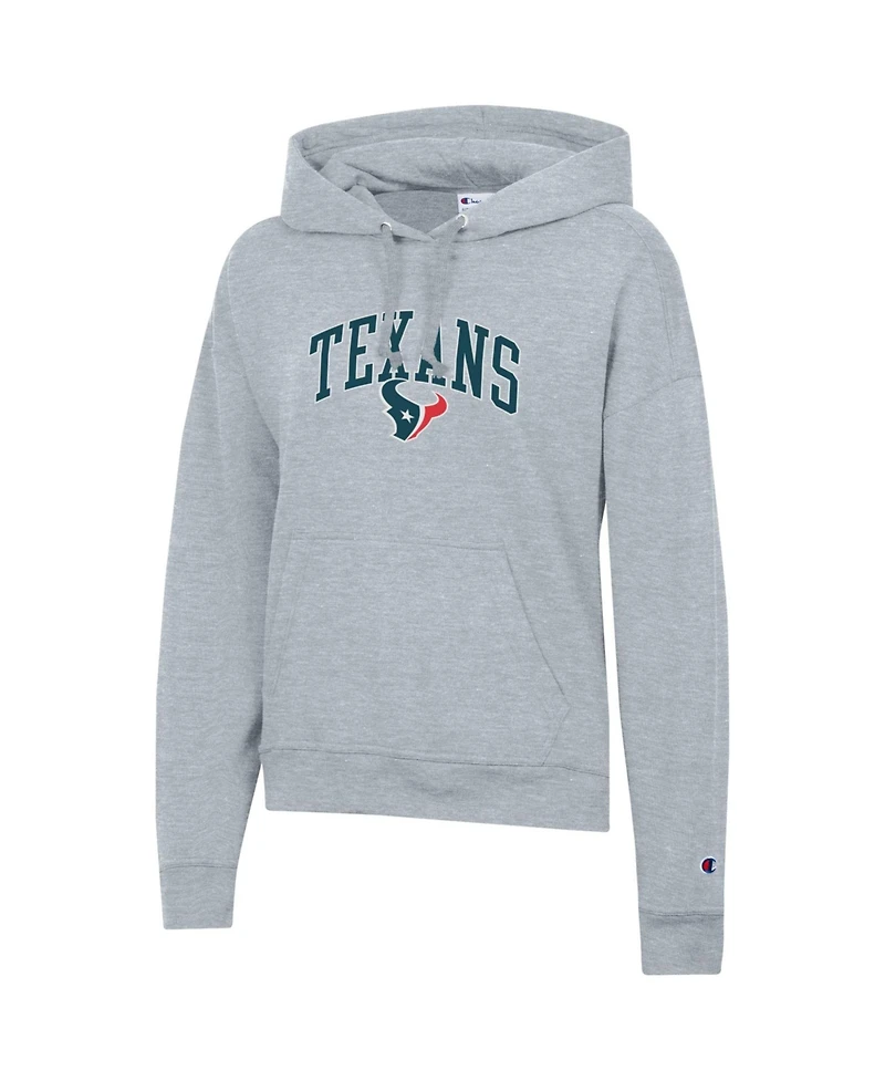 Champion Women's Heather Gray Houston Texans Power Blend Hoodie