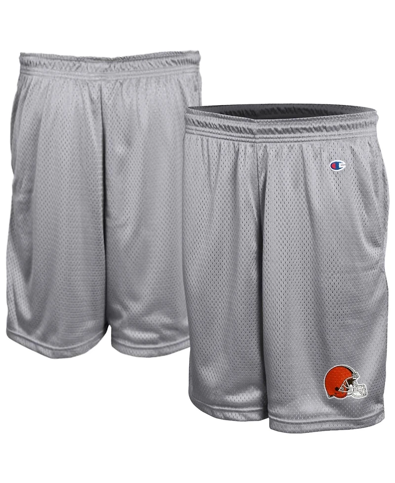 Champion Men's Gray Cleveland Browns Classic Mesh Shorts