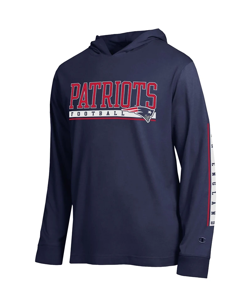 Champion Men's Navy New England Patriots All Star Hooded T-Shirt