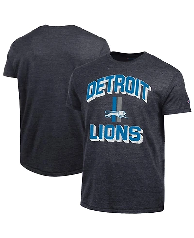 Champion Men's Charcoal Detroit Lions Ultimate Tri-Blend T-Shirt