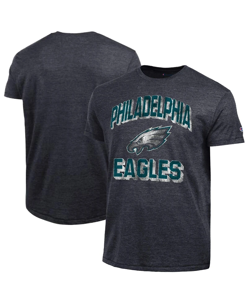 Champion Men's Heather Black Philadelphia Eagles Ultimate Tri-Blend T-Shirt