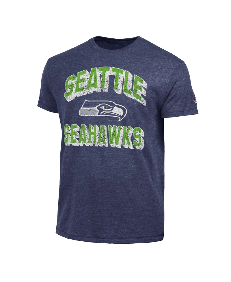 Champion Men's College Navy Seattle Seahawks Ultimate Tri-Blend T-Shirt