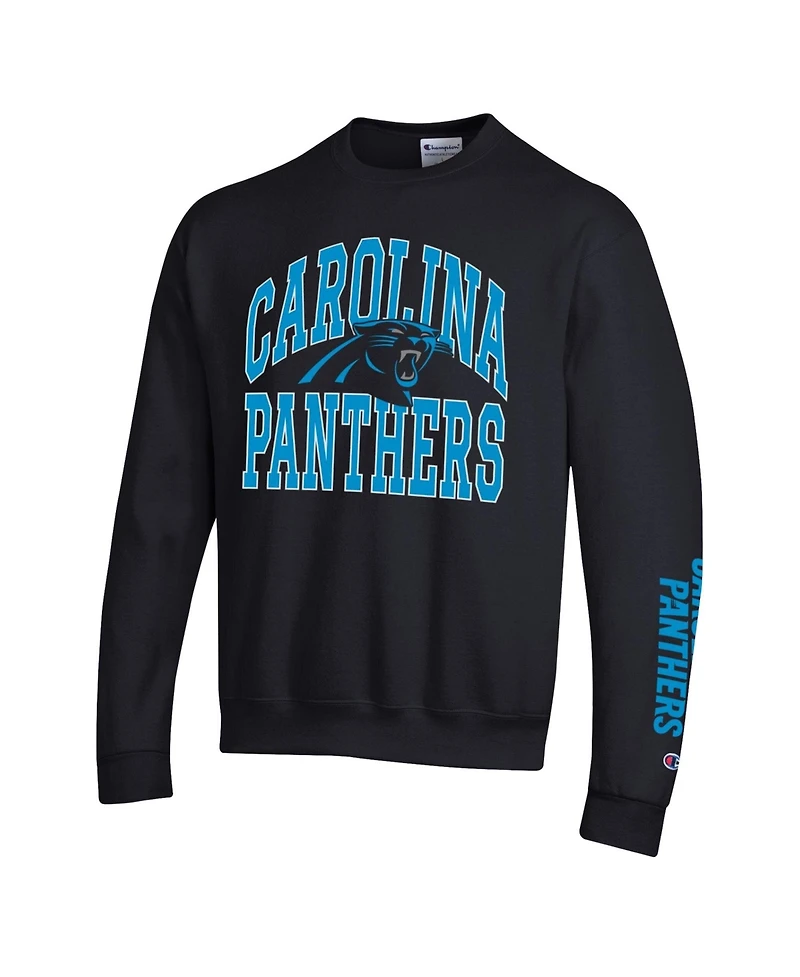 Champion Men's Black Carolina Panthers Powerblend Fleece Sweatshirt