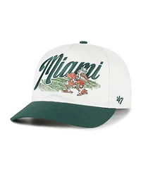 '47 Brand Men's and Women's Natural Miami Hurricanes Saturday Capsule Enfield Hitch Adjustable Hat