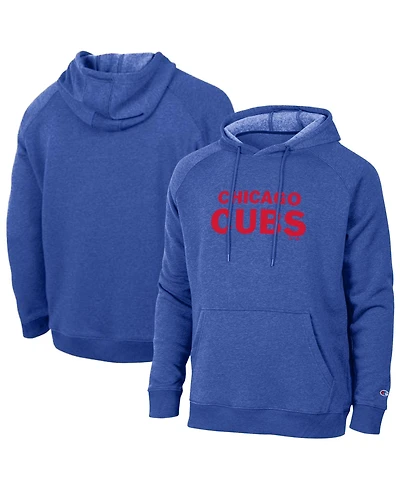 Champion Men's Royal Chicago Cubs Triumph Tri-Blend Raglan Hoodie