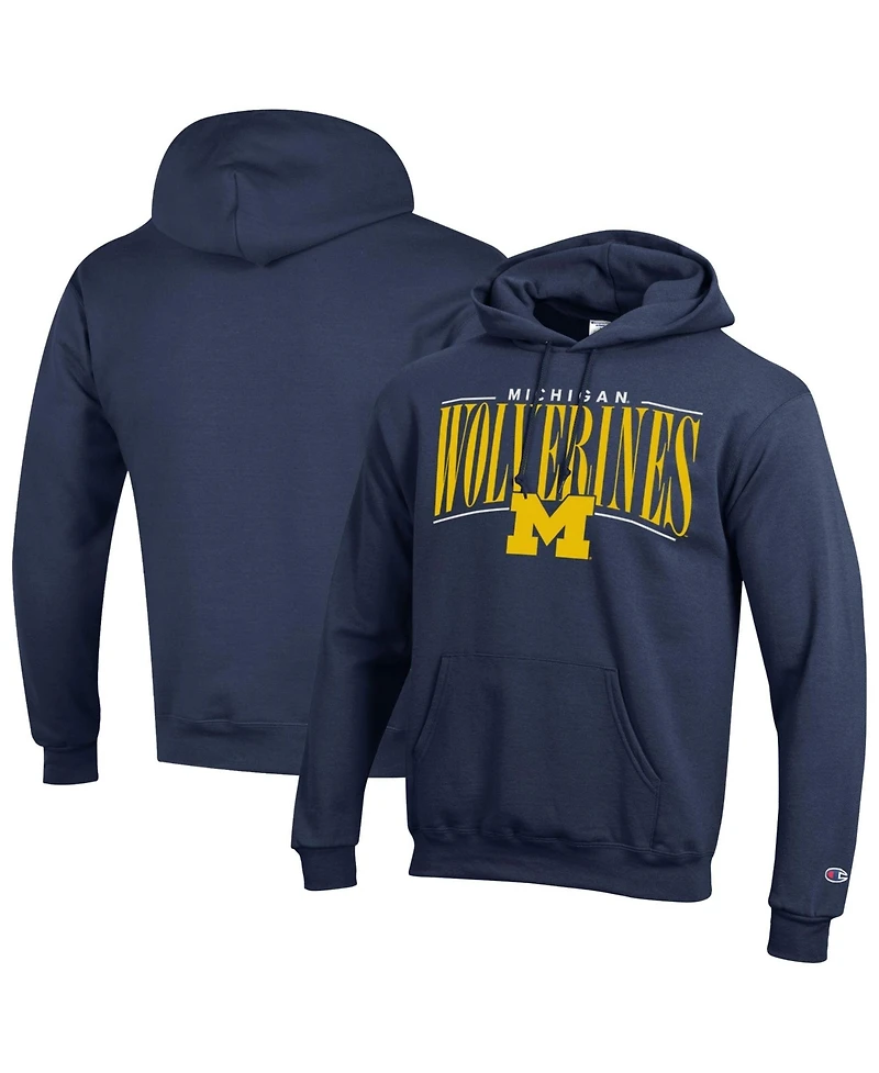 Champion Men's Navy Michigan Wolverines Team Pride Power Blend Hoodie