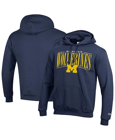 Champion Men's Navy Michigan Wolverines Team Pride Power Blend Hoodie