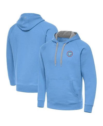Antigua Men's Light Blue Tennessee Titans Victory Hoodie