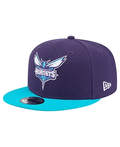 New Era Men's Purple Charlotte Hornets Two-Tone 9FIFTY Snapback Hat