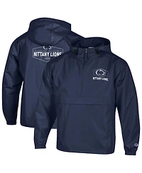 Champion Men's Navy Penn State Nittany Lions Delay Packable Half-Zip Jacket