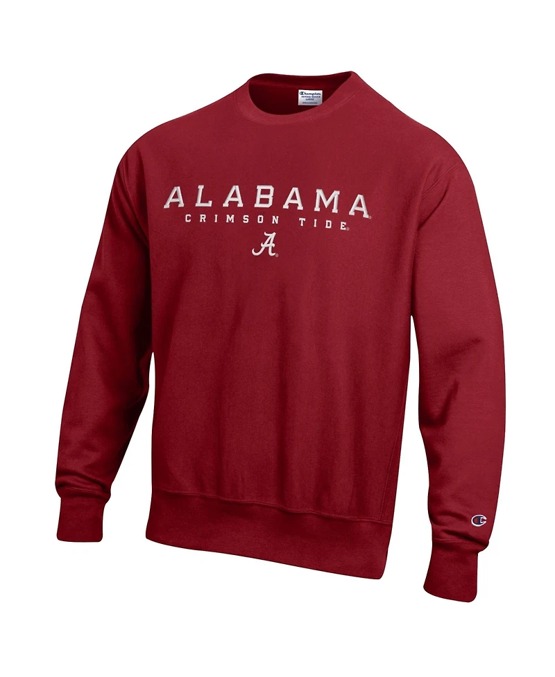 Champion Men's Crimson Alabama Tide Relentless Reverse Weave Sweatshirt