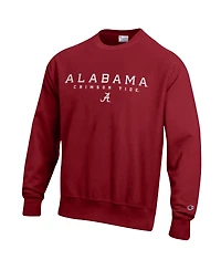 Champion Men's Crimson Alabama Tide Relentless Reverse Weave Sweatshirt