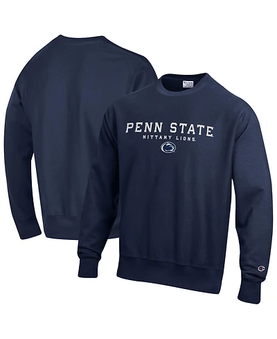 Champion Men's Navy Penn State Nittany Lions Relentless Reverse Weave Sweatshirt