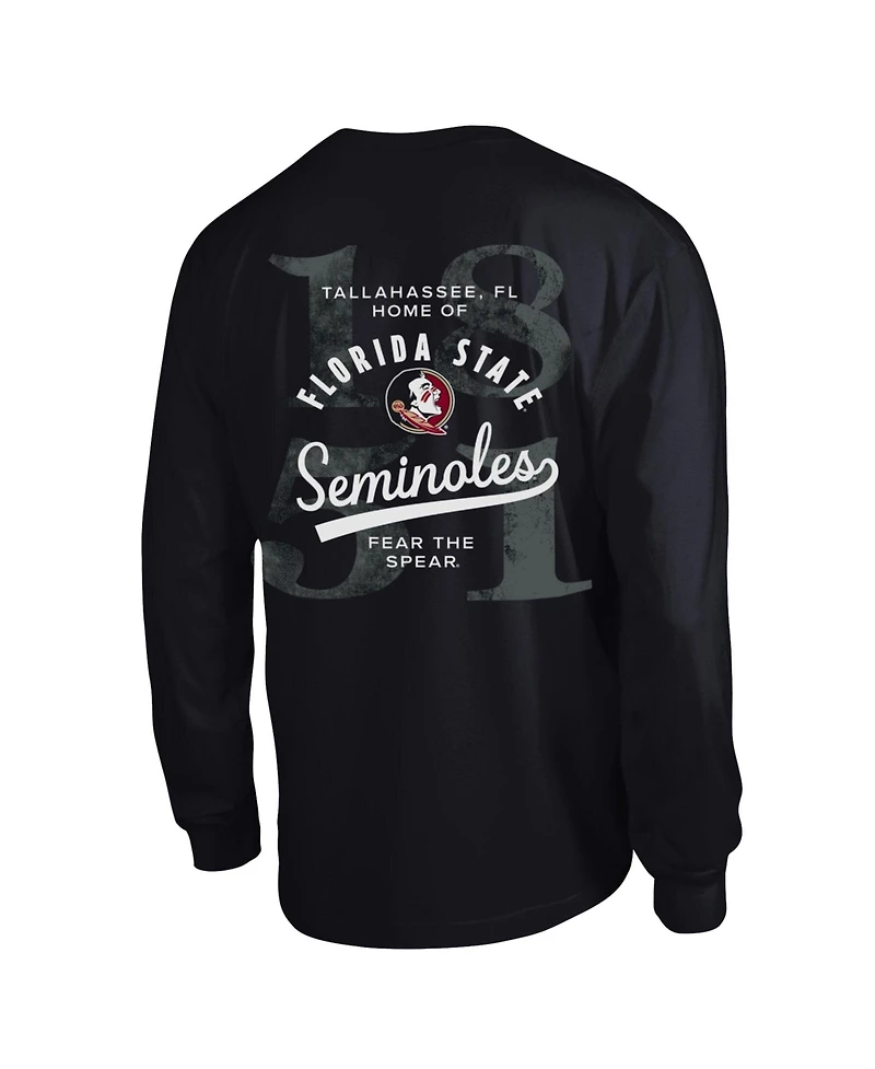 Champion Men's Black Florida State Seminoles Laminated All-Star Long sleeves T-Shirt