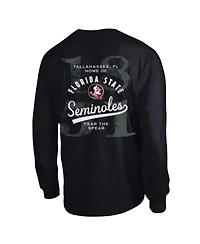 Champion Men's Black Florida State Seminoles Laminated All-Star Long sleeves T-Shirt