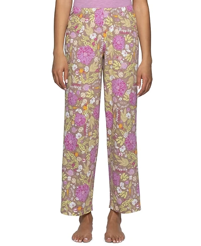Hue Women's Harvest Floral Pull-On Relaxed-Fit Lounge Pants