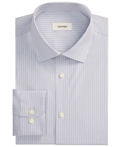 Calvin Klein Men's Performance Wrinkle-Free Round Cuff Dress Shirt
