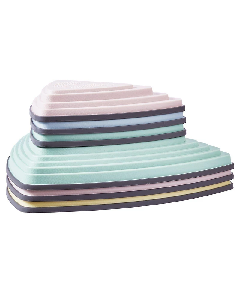 Slickblue Balance Stepping Stones Set of 6, Non-Slip Sensory, 220 lb. Capacity, Ages 3+