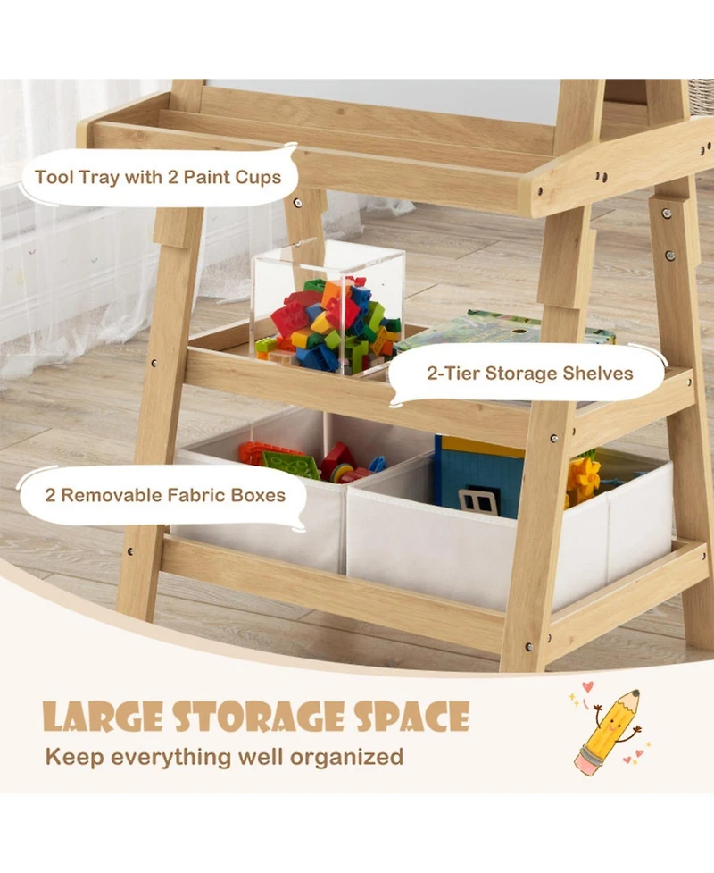 Sugift Double-Sided Art Easel with Paper Roll