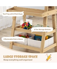 Sugift Double-Sided Art Easel with Paper Roll