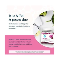Youtheory B12B6 Vitamin B6 and Vitamin B12 Offers Brain Health, Energy and Immunity Support Dairy, Soy and Gluten Free 60 Gummies