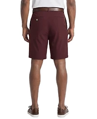 Pga Tour Men's Flat Front Micro Geometric Printed Shorts, 9" Inseam