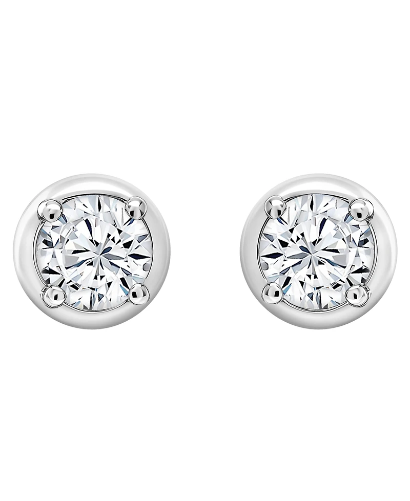 Macy's Lab-Grown White Sapphire (3/4 ct. t.w.) Stud Earrings in Sterling Silver