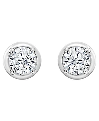 Macy's Lab-Grown White Sapphire (3/4 ct. t.w.) Stud Earrings in Sterling Silver