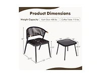 Boyel Living Patio Rattan Furniture Set for Backyard Poolside
