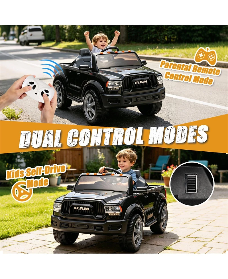Yobtop 2500 Electric Pickup Truck with Parent Remote Control, 77.2 lb. Capacity, Ages 3-5