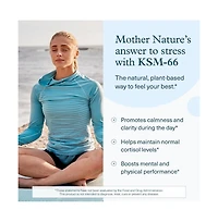 Youtheory ashwagandha Capsule, Helps Maintain Normal cortisol Level, Helps Reduce Stress, 60 Counts bundle of 2