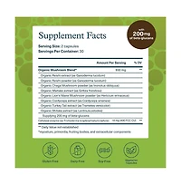 Youtheory Mushroom Immune Complex Immune Support Supplement 60 Vegetarian Capsules