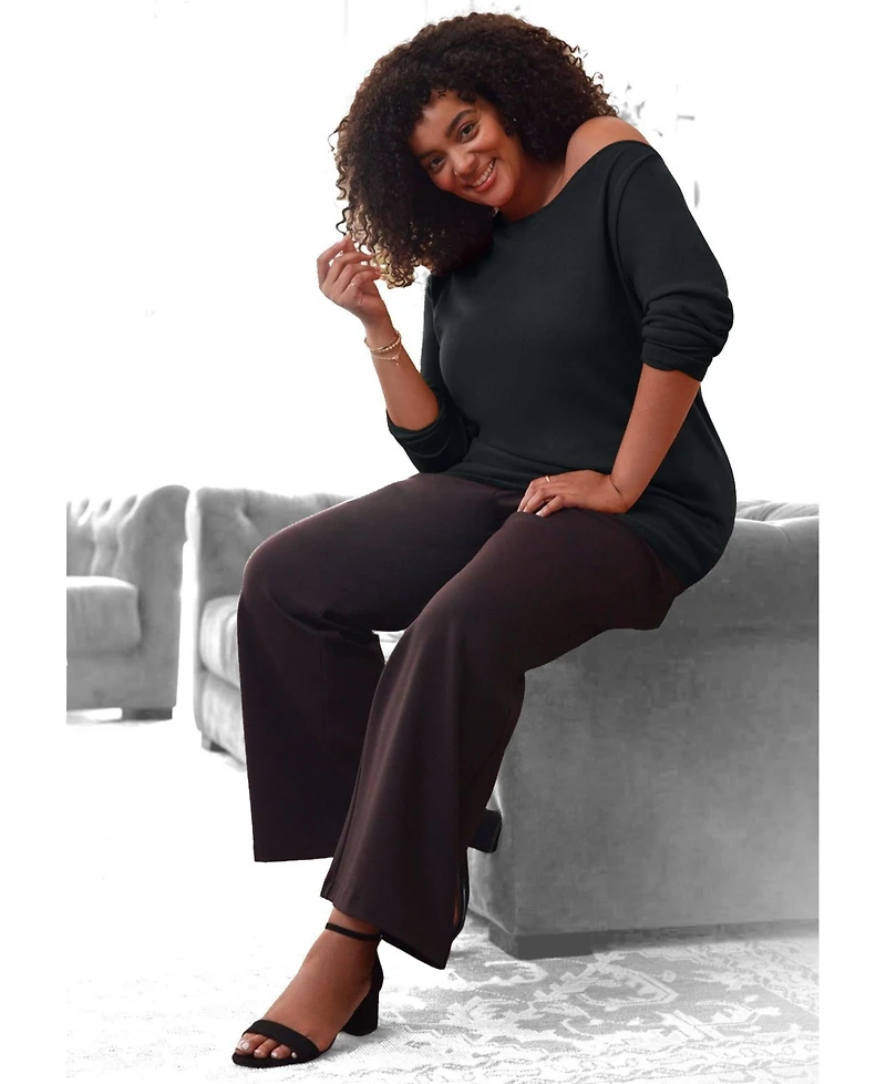 Avenue Women's Plus Convertible Pullover Sweater