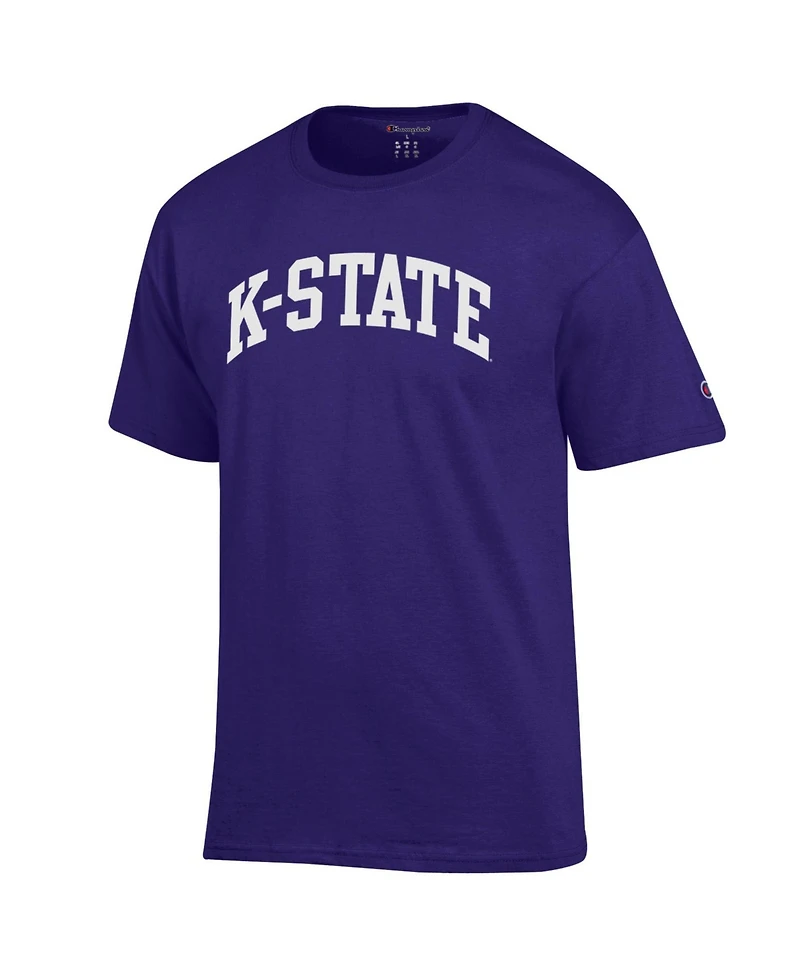 Champion Men's Purple Kansas State Wildcats Basic Arch T-Shirt