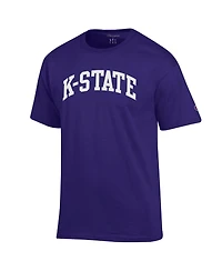 Champion Men's Purple Kansas State Wildcats Basic Arch T-Shirt