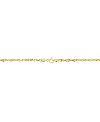 Italian Silver Solid Singapore Chain Necklace in 18k Gold-Plated Sterling Silver