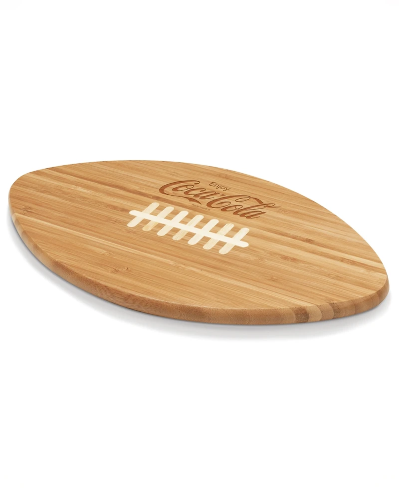 Toscana Coca-Cola Touchdown Football 16" Cutting Board Serving Tray