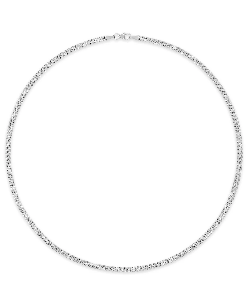 Macy's Double-Sided Cuban Link Chain 20" Necklace 10k Yellow Gold (4mm)