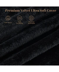 4 1 Bean Bag Chair for Adult, Large Beanbag with Memory Foam and Removable Cover, Oversized Ultra Soft Velvet Lazy Sofa Couch Bed