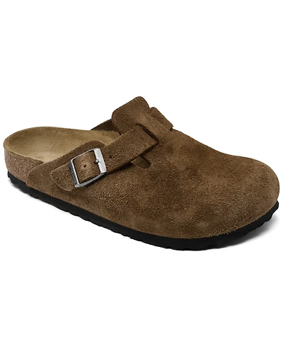 Birkenstock Women's Boston Suede Leather Casual Clogs from Finish Line