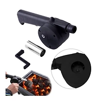 Mountaintop Bbq Fan Air Blower Fast Fire Starter Portable Mini Manual Hand Crank for Outdoor Picnic Camping Cooking Barbecue Charcoal Grills