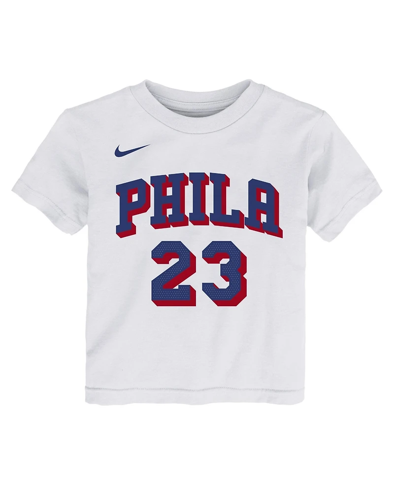Nike Toddler LeBron James White Philadelphia 76ers Association Name Number T-Shirt