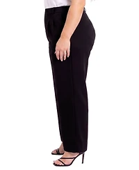Ny Collection Plus High-Rise Wide-Leg Pull-On Pants