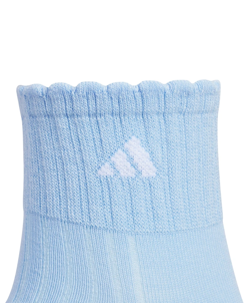 adidas Women's Sport Fashion Quarter Ribbed-Knit Socks, 3-Pack