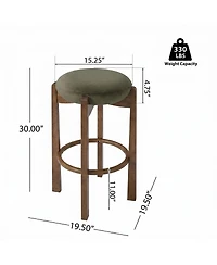 Streamdale FurnitureTara Backless Bar Stools Set of 2
