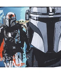 Star Wars: The Mandalorian and Grogu 2 Piece 16 inch Kids Clear Backpack and Lunch Box Set For School And Travel