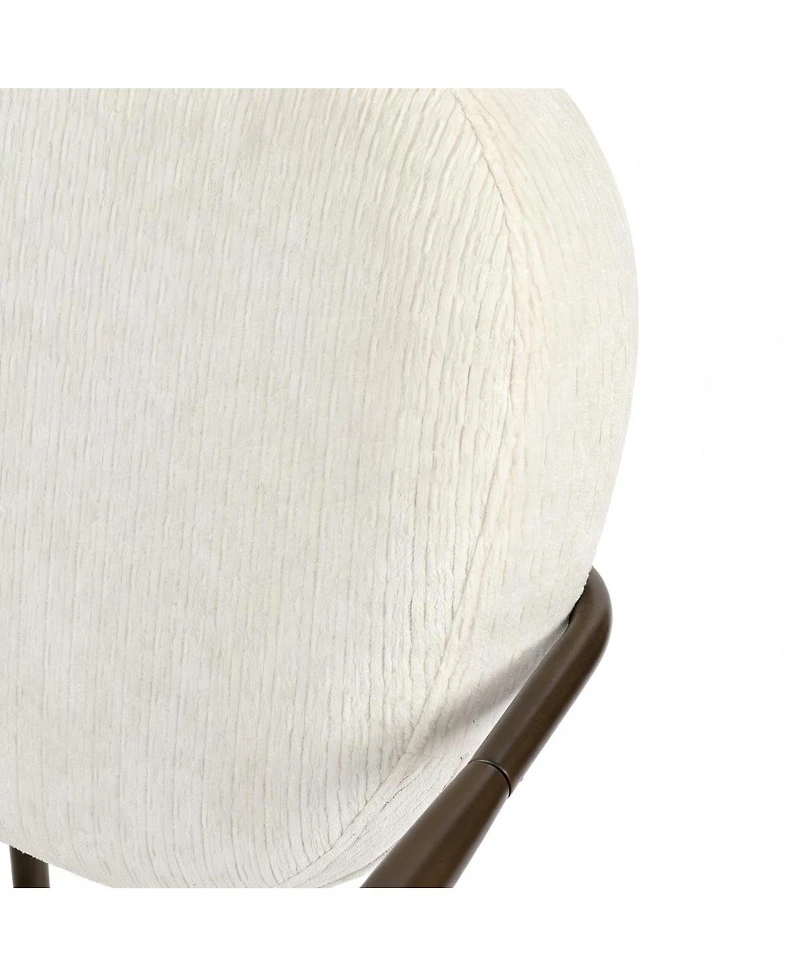 Streamdale Furniture Modern Metal Frame Upholstered Lounge Accent Chair