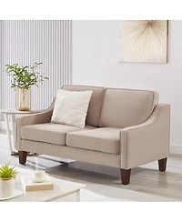 Streamdale Furniture Velvet 2-Seater Loveseat Sofa with Removable Covers